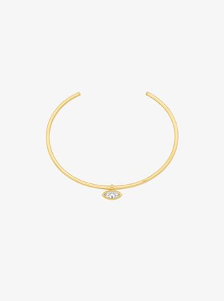 Michael Kors Marquise Cut Cubic Zirconia Collar Necklace