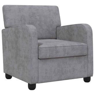 vidaXL Sill&oacute;n Gris Claro Chenilla Vidaxl