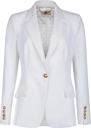 Elisabetta Franchi Mujer, Chaquetas, Beige, Talla: L