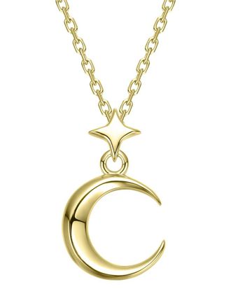 Rachel Glauber 14K Plated Pendant Necklace