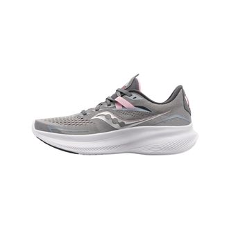 Saucony Womens Ride 15 Running Shoe, Alloy/Quartz, 7 Wide