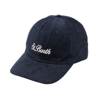 MC2 Saint Barth Cappellino Baseball in Velluto a Coste - - Accessories - Uomo - Blu - ONE SIZE