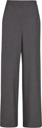 Simona Corsellini Wijde broek - Dames - Wijde Broeken - Grijs - 2XS - Polyester - Broeken