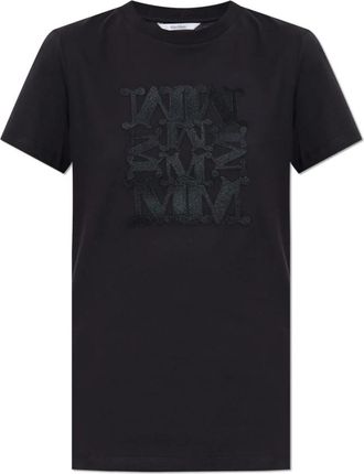 Max Mara T-shirt Bravo - Dames - T-shirts - Zwart - S - Katoen - Tops