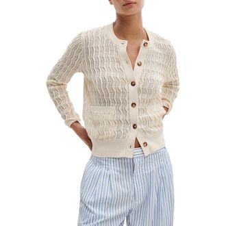 Rag & Bone Leslie Knit Cardigan in Ivory at Nordstrom, Size Xx-Small