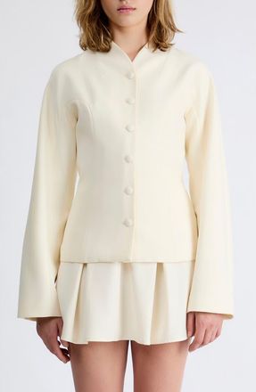 Extro&Vert Felicity Tailored Blazer in Ivory at Nordstrom, Size X-Large