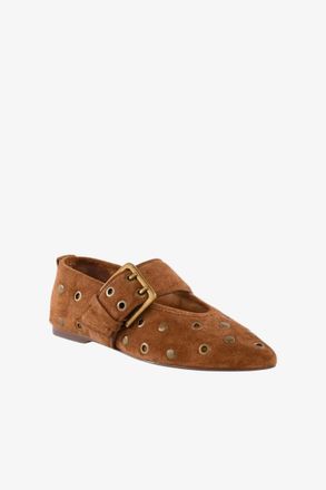 Seychelles Womens Abbey Flat In Brown Suede