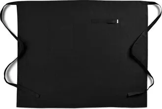 Solino Home Linen Apron 33 x 40 in for Dining Table, Holiday and Everyday Table Decor - Linen Midi Bistro Apron in Black at Nordstrom, Size X-Large