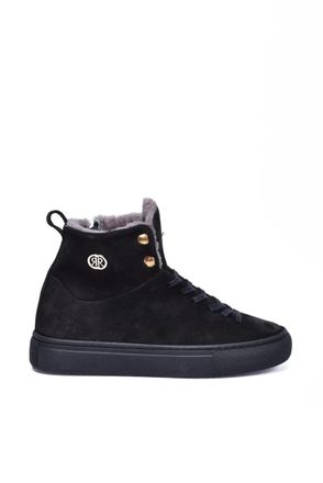 Cerruti High Suede Sneakers - Black