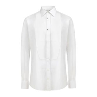 Dolce & Gabbana Heren, Overhemden, Wit, Maat: XS Katoen