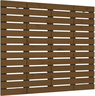 vidaXL Wall Headboard Honey Brown 106x3x91.5 cm Solid Wood Pine Vidaxl