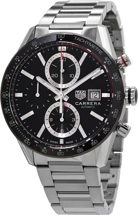 Tag Heuer Pre-owned Tag Heuer Carrera Chronograph Automatic Black Dial Mens Watch CBM2110.BA0651