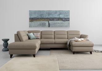 Sit&more Wohnlandschaft &raquo;Mellum U-Form&laquo; Federkern, wahlweise mit Bettfunktion, Stauraum und Armteilfunktion