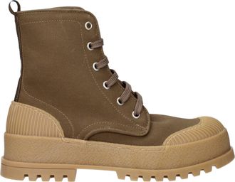 Max Mara Weekend Mujers Botas Tela Verde/Oliva
