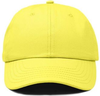 Dalix Classic Cotton Dad Cap in Yellow at Nordstrom