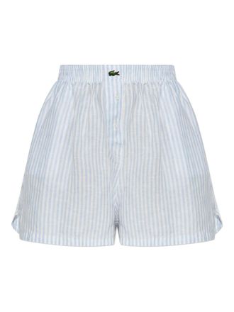 Lacoste Linnen shorts - Blauw
