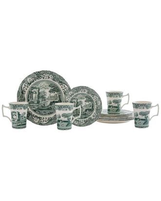 Spode Green Italian 12Pc Dinnerware Set