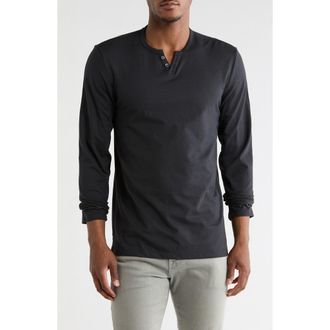 Joe's Cotton Henley in Black at Nordstrom Rack, Size Xx-Large