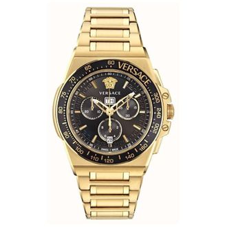 Versace Greca Extreme Chronograph Quartz Black Dial Mens Watch VE7H00623