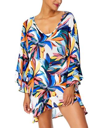 Anne Cole Bell Sleeve Flounce Tunic