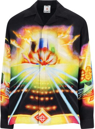 Casablanca Camicia In Seta Orchid