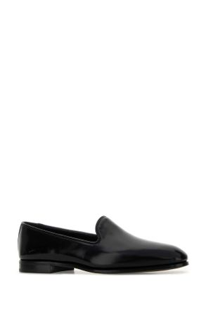 Churchs Womens Black Leather Reign Ballerinas Mocassini Loafers