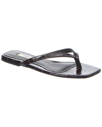 Toteme Croc-Embossed Leather Sandal