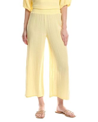 Michael Stars Medina Smocked Waist Cropped Pant