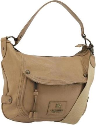 Burberry Pre-owned Shoulder Bag - Dames - Vintage Handtas - Beige - ONE Size - Leer - Vintage