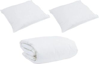 vidaXL Vidaxl - Edred&oacute;n Other Con Almohada 3 Pcs Blanco 240 X 200 Cm Plumas
