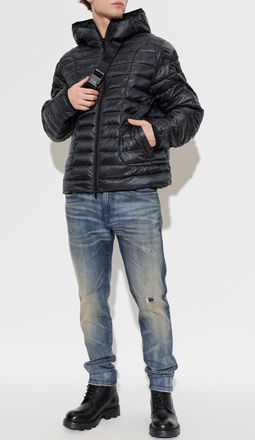 Diesel Insulated Jacket W-STONE-WRD, Mens, Navy Blue