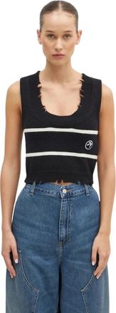AMBUSH Round-neck Truien - Dames - Ronde hals truien - Zwart - S - Truien & Vesten