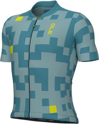 Al&eacute; Pragma Pixel S/S Jersey Velotrikot f&uuml;r Herren | t&uuml;rkis