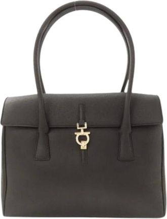 Ferragamo Pre-owned Handbags, female, Black, Size: ONE SIZE Pre-owned Handbag