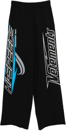 VETEMENTS Pantaloni con stampa grafica - Nero