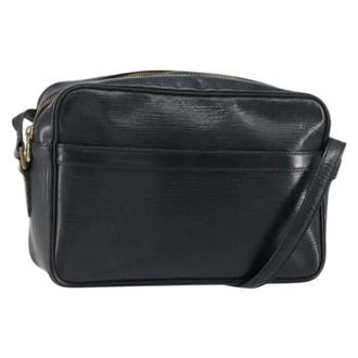 Louis Vuitton Vintage, unisex, Zwart, ONE Size, Leer, Pre-owned Cross Body Bag