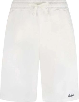 MC2 Saint Barth Terry Bermuda Shorts - Heren - Korte Broeken - Wit - M - Katoen - Korte Broeken