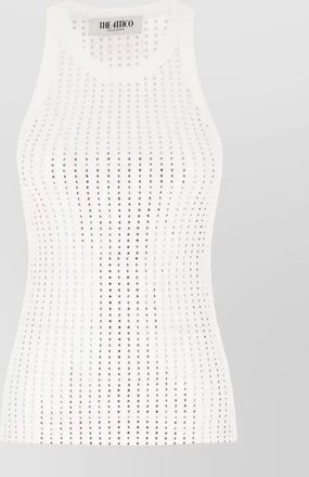The Attico cotton u-neck sleeveless tank top