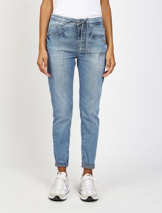 Gang 5-Pocket-Jeans GANG 94AMELIE JOGGER, Damen, Gr. 26, N-Gr, bright royal, Denim/Jeans, Obermaterial: 77% Baumwolle, 15% Polyester, 7% Viskose, 1% Elasth