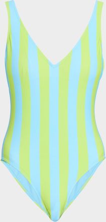 Solid & Striped The Michelle Striped One-Piece Swimsuit