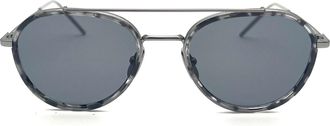 Thom Browne Oval Frame Sunglasses