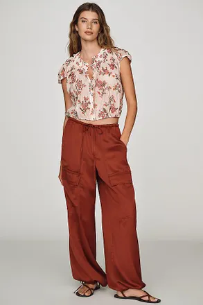 AG - Adriano Goldschmied AG Atwater Satin Cargo Pants