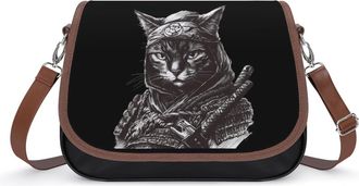 Generic Vintage Japanese Cat Small Womens Crossbody Bags Shoulder Handbag with Adjustable Strap for Travel