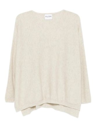 Kujten Sweater met ronde hals - Beige