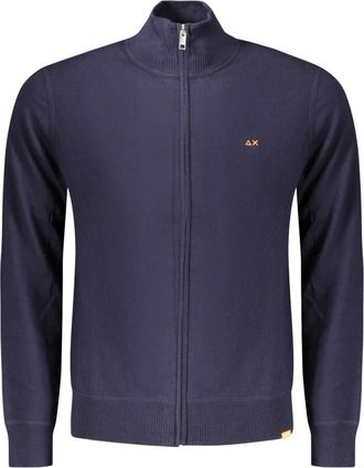 Sun 68 Cardigan met lange mouwen - Heren - Vesten - Blauw - L - Truien & Vesten