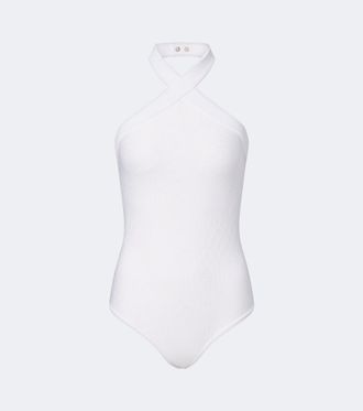 Balmain Knitted halterneck bodysuit