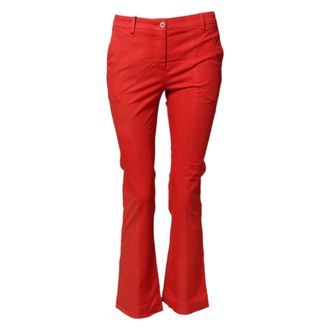 Pantaloni Torino Fla Mid Waist Chino Casual Trouser Womens Pants (Pre-Owned)