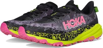 Hoka One One Speedgoat 6 Womens Shoes Black/Neon Hoka Citrus : 10.5 B - Medium, Synthetic/Textile