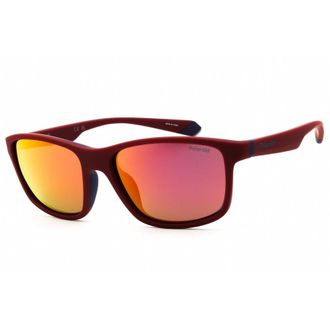 Polaroid Polarized Red Multilayer Square Mens Sunglasses PLD 2153/S 00Z3/OZ 58