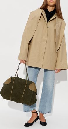 Toteme Light Coat With Hood, Womens, Beige